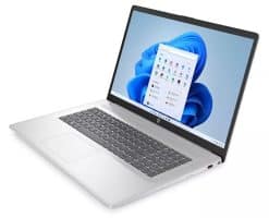 HP Laptop 17-cn3097nr, Windows 11 Home, 17.3", Intel® Core™ i7, 16GB RAM, 256GB SSD, 1TB HDD, FHD, Natural silver